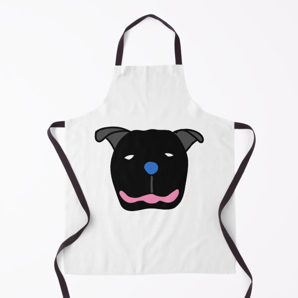 Item preview, Black Pitbull dog pop-art front view designed and sold by WhackoDesigns.
