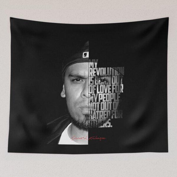 Item preview, Immortal Technique Portrait with Lyric Typography designed and sold by Enea Kelo.