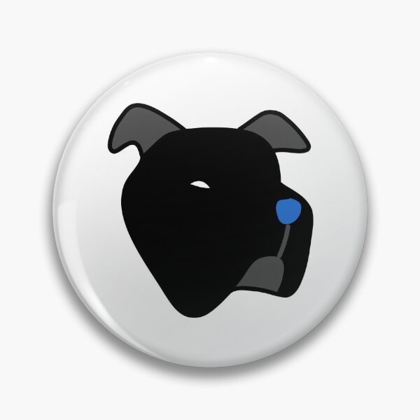 Item preview, Black Pitbull dog pop-art designed and sold by WhackoDesigns.