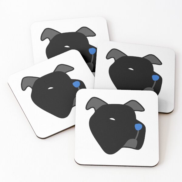 Item preview, Black Pitbull dog pop-art designed and sold by WhackoDesigns.