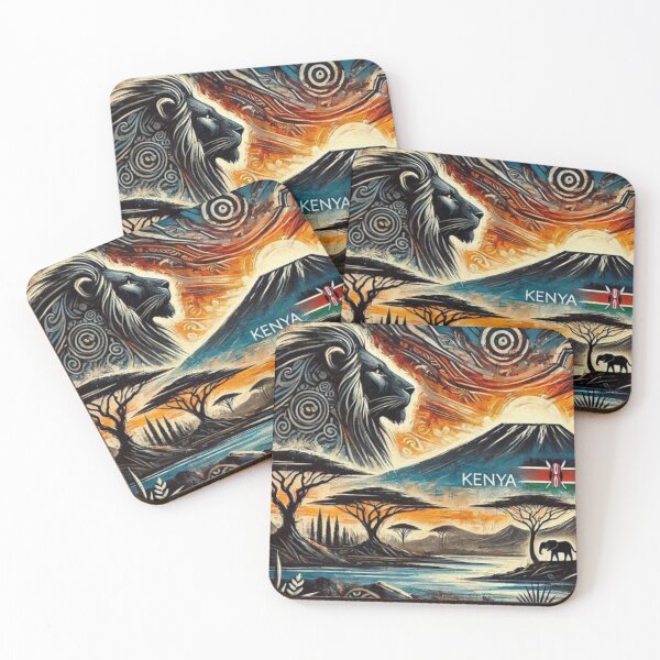 Item preview, "Kenya" with Mt. Kilimanjaro by shs_kenya designed and sold by Shs-Kenya.