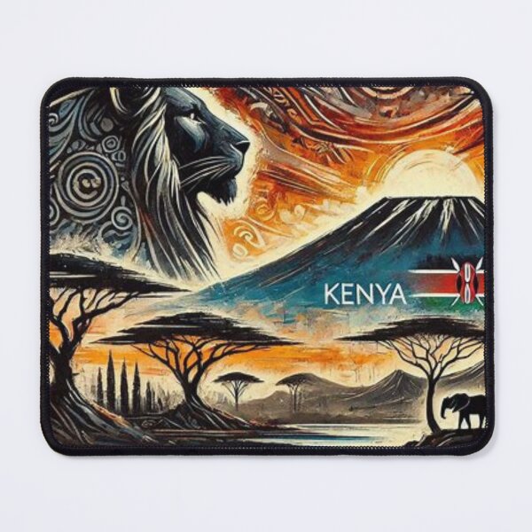 Item preview, "Kenya" with Mt. Kilimanjaro by shs_kenya designed and sold by Shs-Kenya.