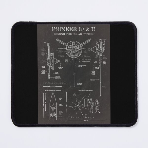 Item preview, Pioneer 10 & 11: Deep Space Exploration Probes (Blackboard) designed and sold by BGALAXY.