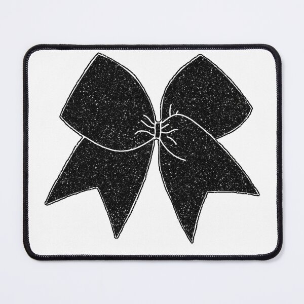Item preview, Black Glitter Cheer Bow designed and sold by Spike The Punch Design Co..