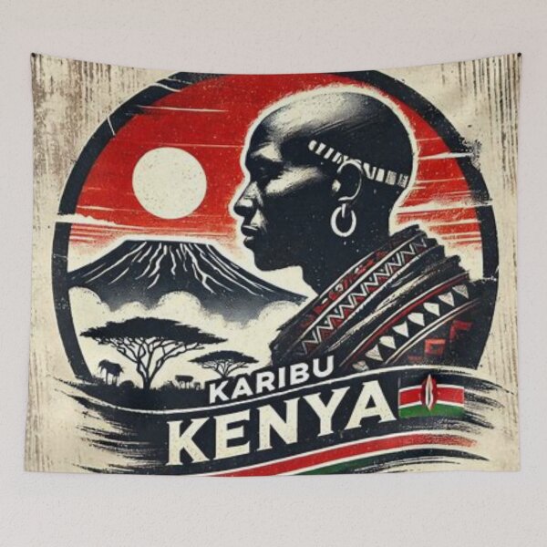 Item preview, "KARIBU KENYA" by shs_kenya designed and sold by Shs-Kenya.