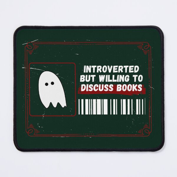 Artikelvorschau, Introvertiert, aber bereit, über Bücher zu diskutieren entworfen und verkauft von DedsStudio.