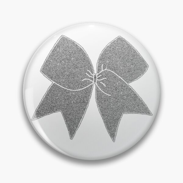 Item preview, Silver Glitter Cheer Bow designed and sold by Spike The Punch Design Co..