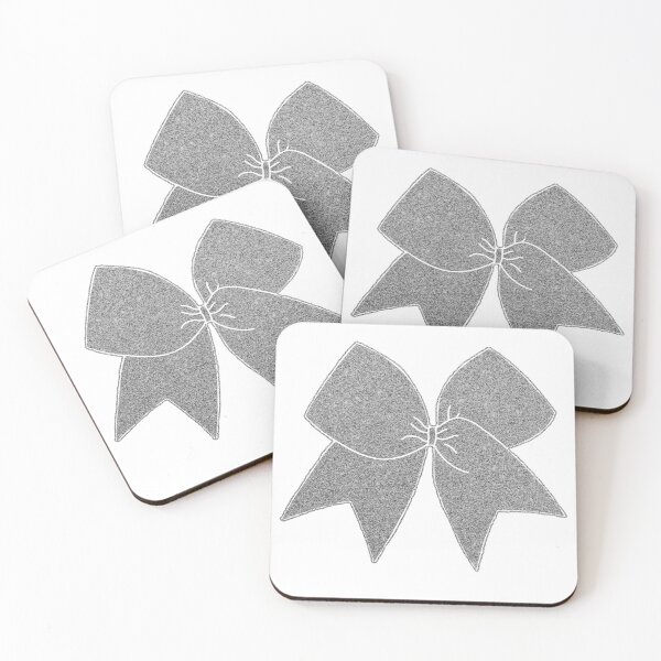 Item preview, Silver Glitter Cheer Bow designed and sold by Spike The Punch Design Co..