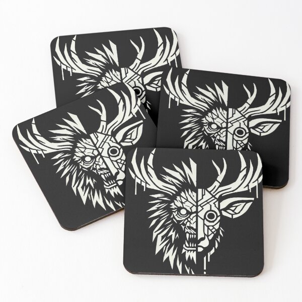 Item preview, Monstrous Winter Elk - Divided linear sector designed and sold by Mozorco.