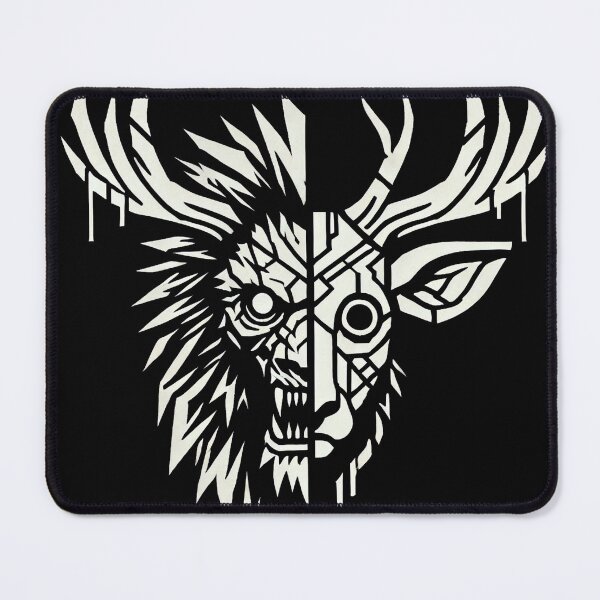 Item preview, Monstrous Winter Elk - Divided linear sector designed and sold by Mozorco.