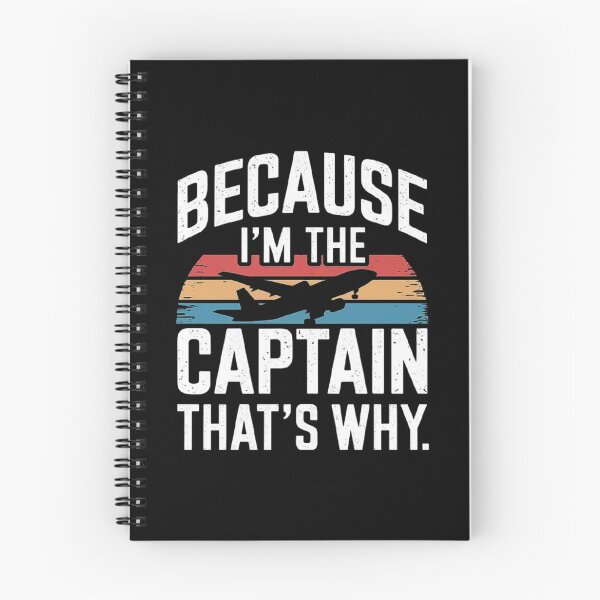 Item preview, Because I’m the Captain - Retro Airplane Design designed and sold by love3617.