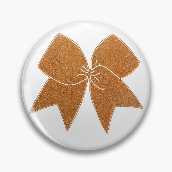 Item preview, Orange Glitter Cheer Bow designed and sold by Spike The Punch Design Co..