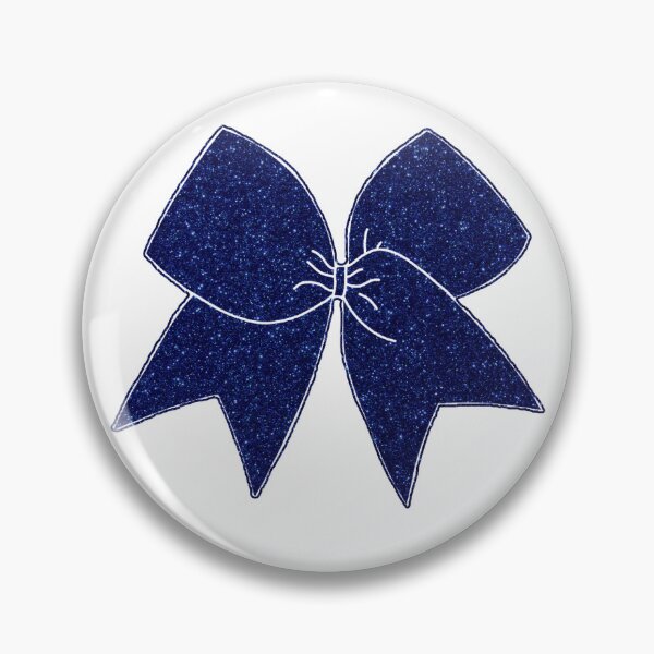 Item preview, Navy Glitter Cheer Bow designed and sold by Spike The Punch Design Co..