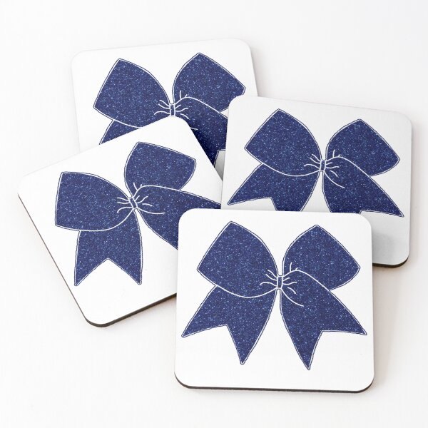 Item preview, Navy Glitter Cheer Bow designed and sold by Spike The Punch Design Co..