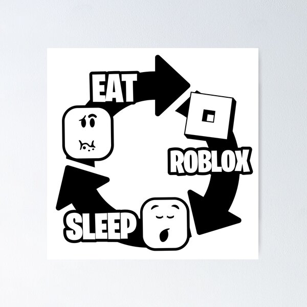 Item preview, Eat Sleep Roblox Repeat designed and sold by Gamify Store.