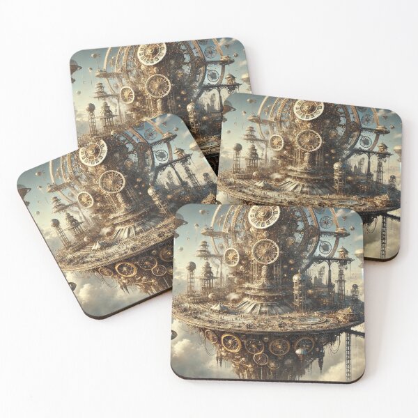 Item preview, Steampunk City in the Sky designed and sold by QuirkWears.