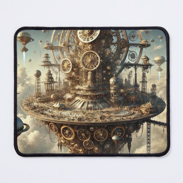 Item preview, Steampunk City in the Sky designed and sold by QuirkWears.