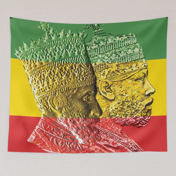 Item preview, Haile Selassie Menelik Kings of Kings Ethiopia designed and sold by rastaseed.