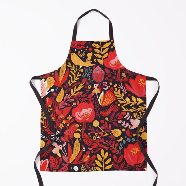 Item preview, Red Floral Seamless Pattern designed and sold by bubblegoth.