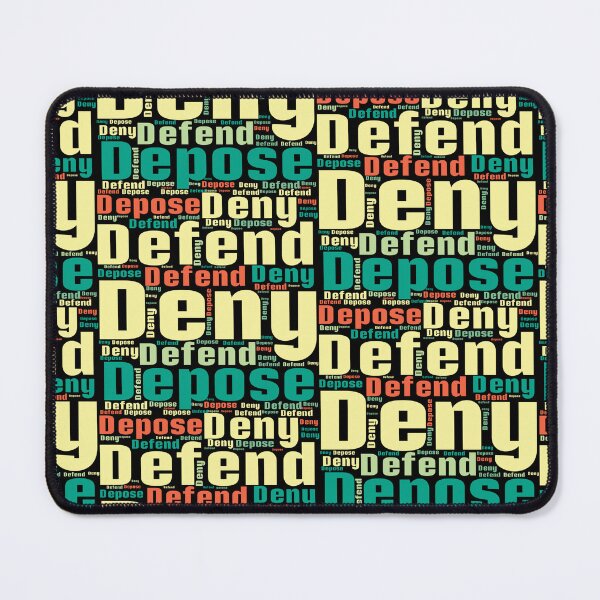 Item preview, Deny,Defend,Depose.Word cloud. designed and sold by MagelliShop.