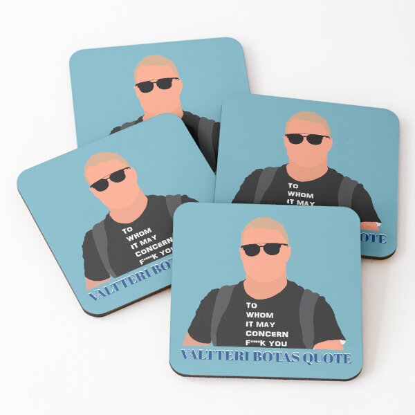 Item preview, Valtteri Bottas Quote illustration designed and sold by ZooStateofMind.