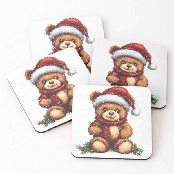 Item preview, Adorable Christmas Teddy Bear Art - Festive Design for Holiday Projects-Style Digital Art designed and sold by AnnDesignStudio.