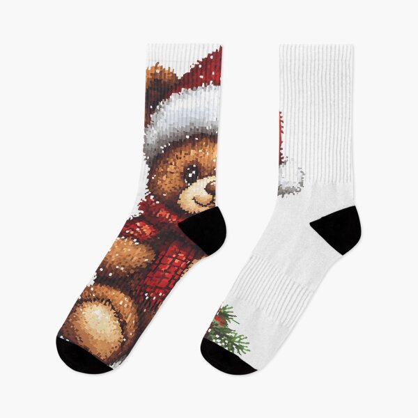 Item preview, Adorable Christmas Teddy Bear Art - Festive Design for Holiday Projects-Style Digital Art designed and sold by AnnDesignStudio.