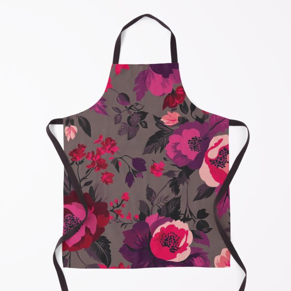 Item preview, Dramatic pink-red flowers pattern designed and sold by DaisyMarroquin.