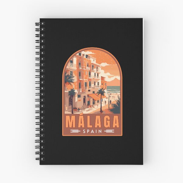 Item preview, Retro Malaga in Andalusia Spain Travel Art Emblem designed and sold by MaateoDesign.