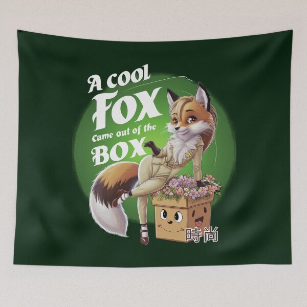 Item preview, A COOL FOX FROM THE BOX!  designed and sold by SharingLove.