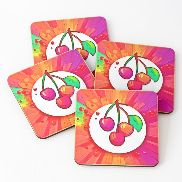 Item preview, Cherry Pop Art Burst designed and sold by Health And Fitness Posts e-Store.