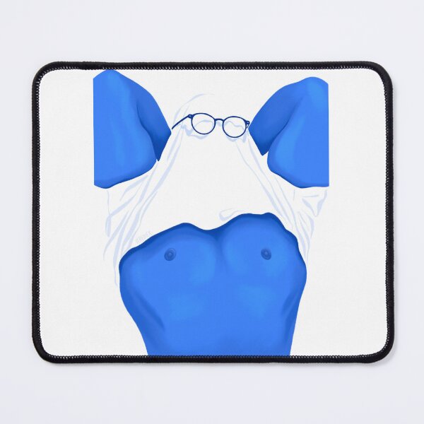 Item preview, Big Blue Muscle Boy with Glasses  designed and sold by Verediex.