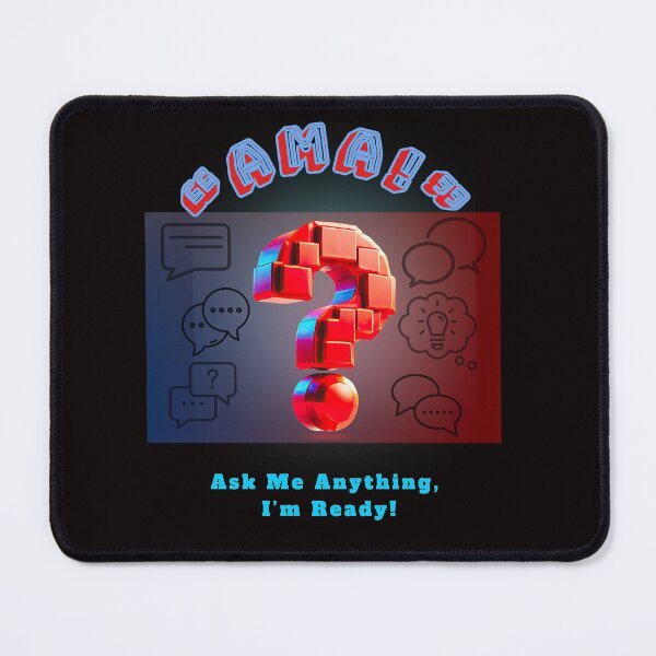Item preview, "AMA! Ask Me Anything 3D Question Design" - From The "SAY WHAT NOW ?!?" Collection By TOUDOU DIGITAL designed and sold by ToudouDesign.