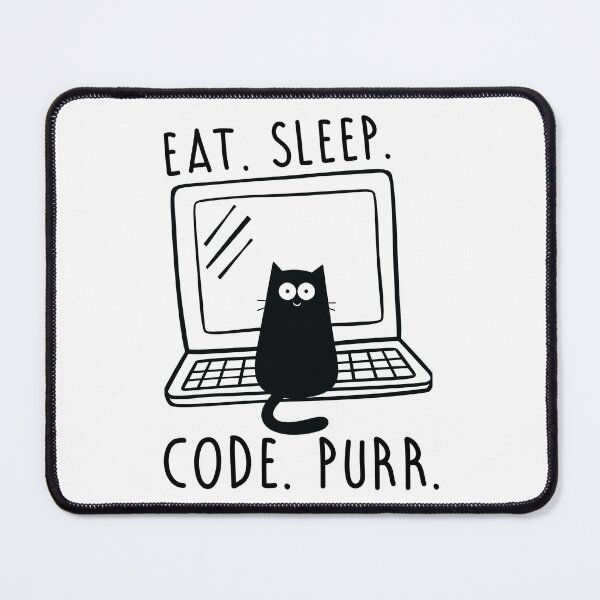 Item preview, Eat. Sleep. Code. Purr. designed and sold by OffensiveFun.