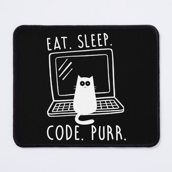 Item preview, Eat. Sleep. Code. Purr. designed and sold by OffensiveFun.
