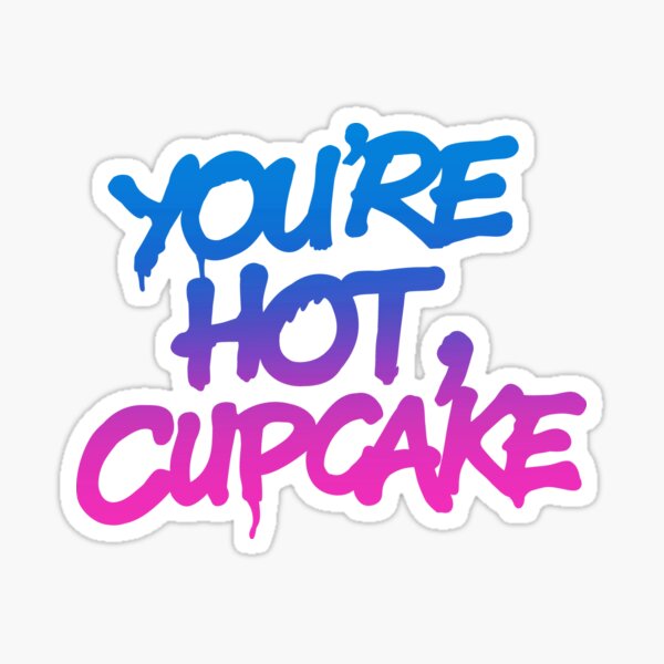 Vista previa del artículo con la obra «Estás caliente, cupcake», diseñado y vendido por Israelbeck7.