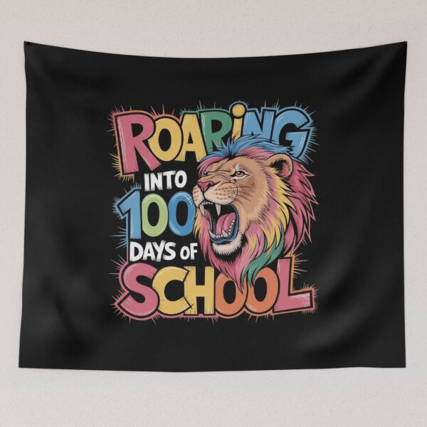 Item preview, Roaring into 100 Days of School with 100th Lion Energy designed and sold by SztylishDesigns.
