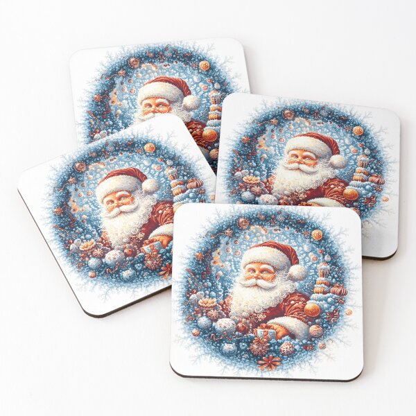 Item preview, Watercolor Santa Claus Christmas Wreath - Stylish Holiday Design designed and sold by AnnDesignStudio.