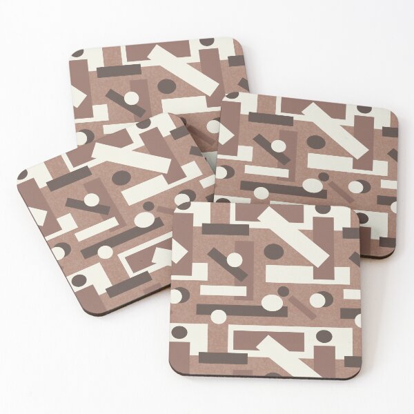 Item preview, Mocha Mousse Geometric Mid Century Modern Art  designed and sold by Laura DeCamp.