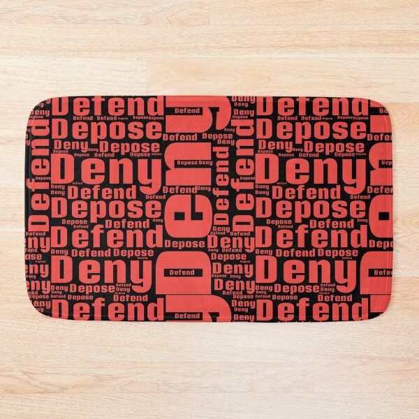 Item preview, Deny,Defend,Depose.Word cloud. designed and sold by MagelliShop.