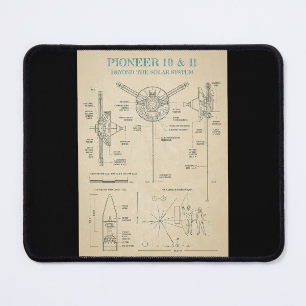 Item preview, Pioneer 10 & 11: Deep Space Exploration Probes (Parchment) designed and sold by BGALAXY.