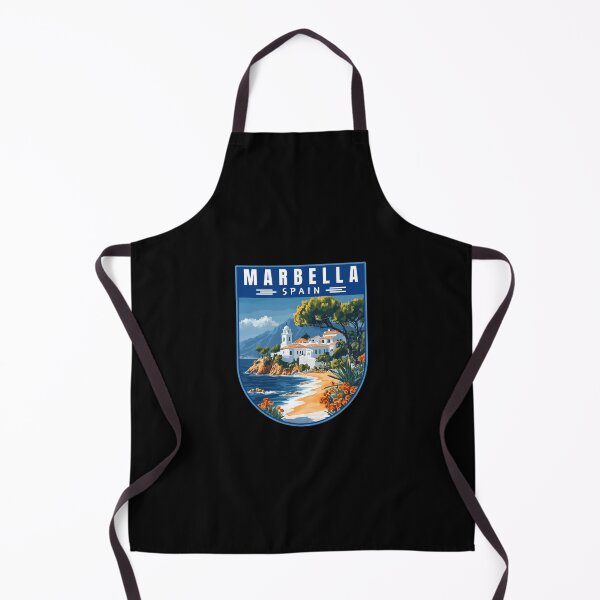 Item preview, Retro Marbella in Malaga Spain Travel Art Landscape designed and sold by MaateoDesign.