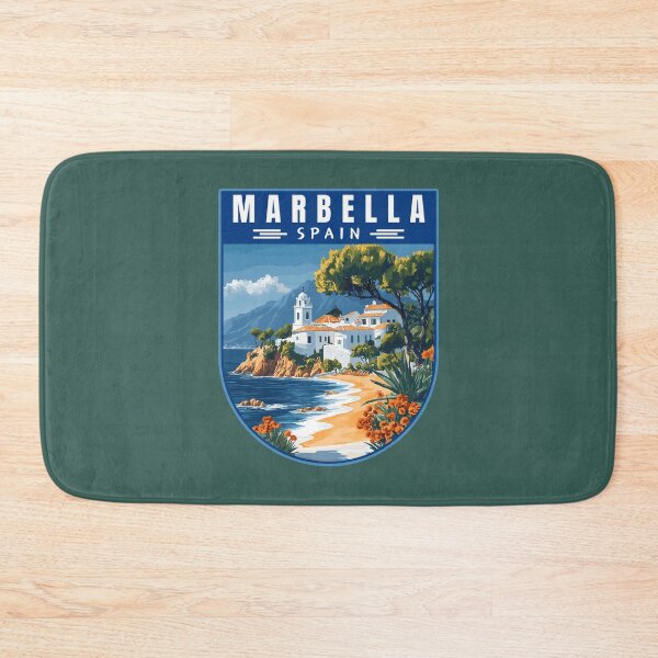 Item preview, Retro Marbella in Malaga Spain Travel Art Landscape designed and sold by MaateoDesign.