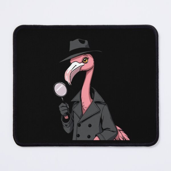 Item preview, Flamingo Detective Solving Mysteries Style Investigating Magnifying Glass Humor designed and sold by Kia Blaze.