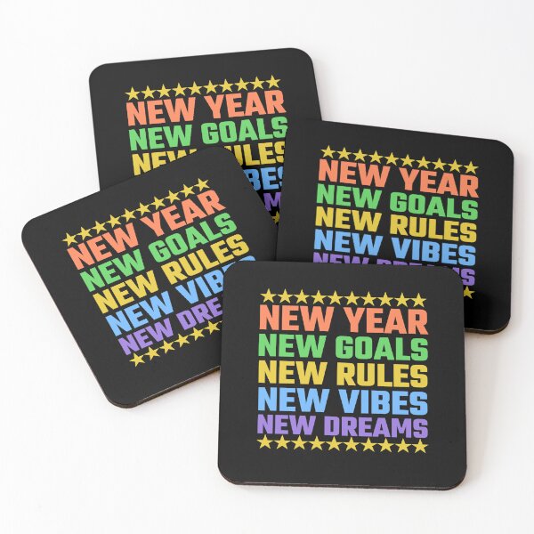 Item preview, New Year Goals Positive Motivational Inspirational Words designed and sold by Sunserize Designs.