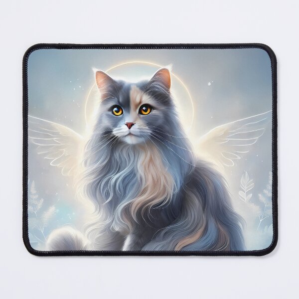 Item preview, Trinity the Majestic Angel | Long-Haired Three-Legged Russian Tortie Cat designed and sold by ArizonaWitches.