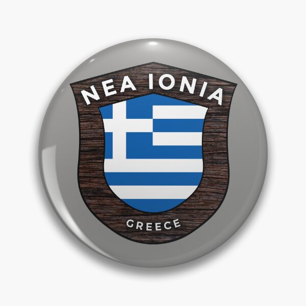 Item preview, Nea Ionia Greece Emblem Flag designed and sold by World Designs.