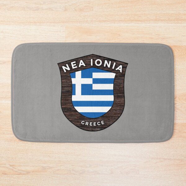 Item preview, Nea Ionia Greece Emblem Flag designed and sold by World Designs.