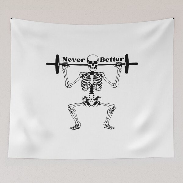 Item preview, Never Better Skeleton Exercising designed and sold by StoneybrokeM.