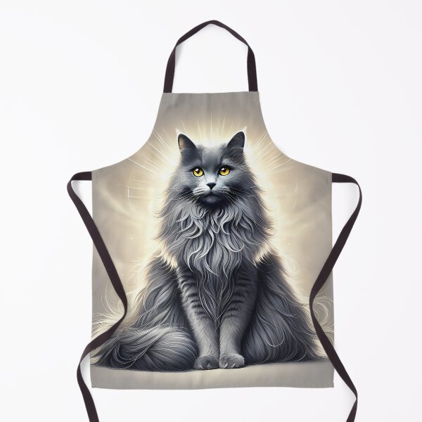 Artikelvorschau, Göttliche Gnade | Majestätische dreibeinige Russisch Blau Katze entworfen und verkauft von ArizonaWitches™ .